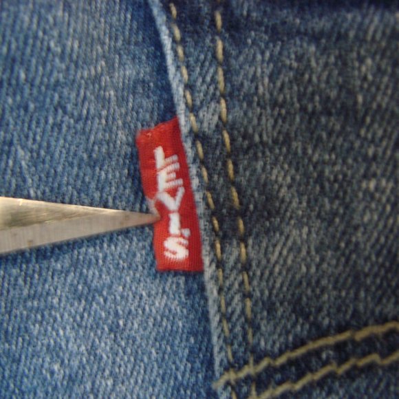 Levi's Highrise Skinny Distressed Jeans 721 Big E High Rise Raw Hem Stretch 27 - Picture 16 of 16